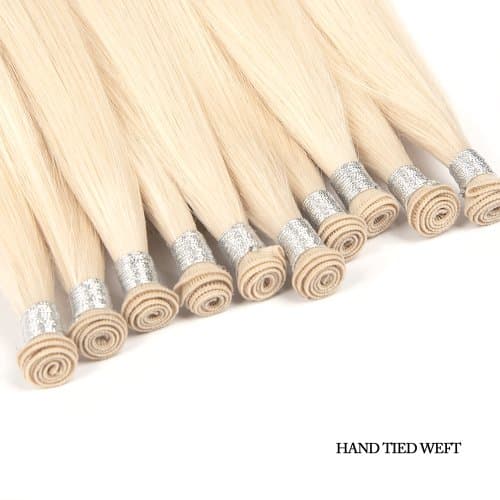 Blonde Hand-Tied Weft human hair extension product reference